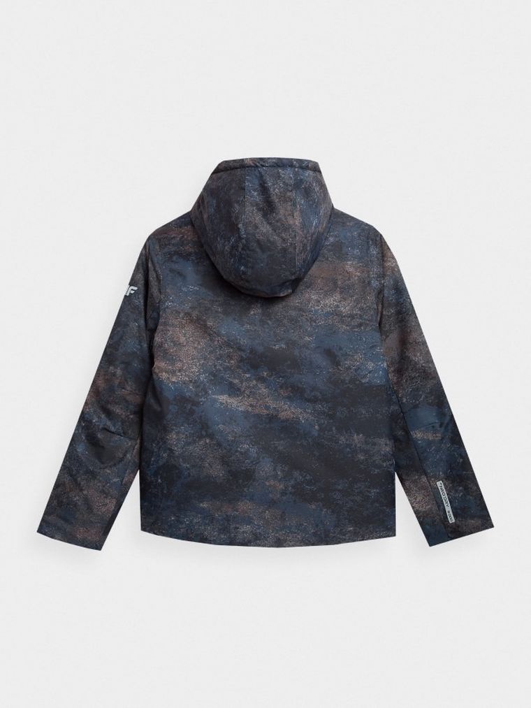Kurtka narciarska chłopięca z kapturem, mix, 4F