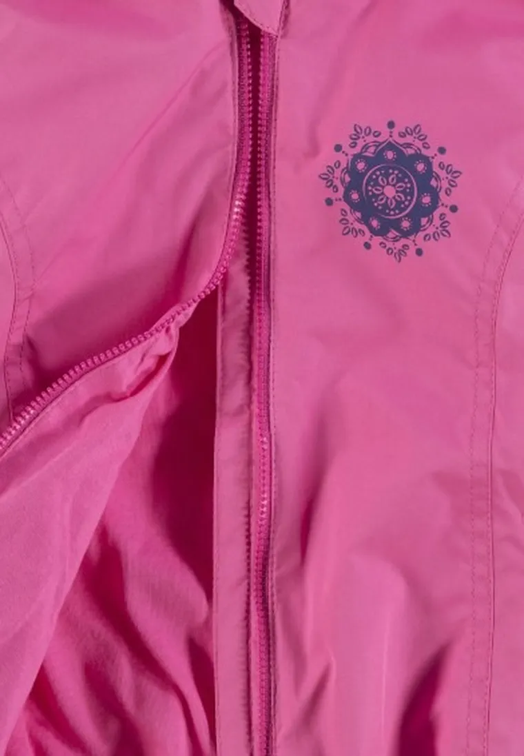Kurtka wiosenna dziewczęca z kapturem, różowa, Kanz