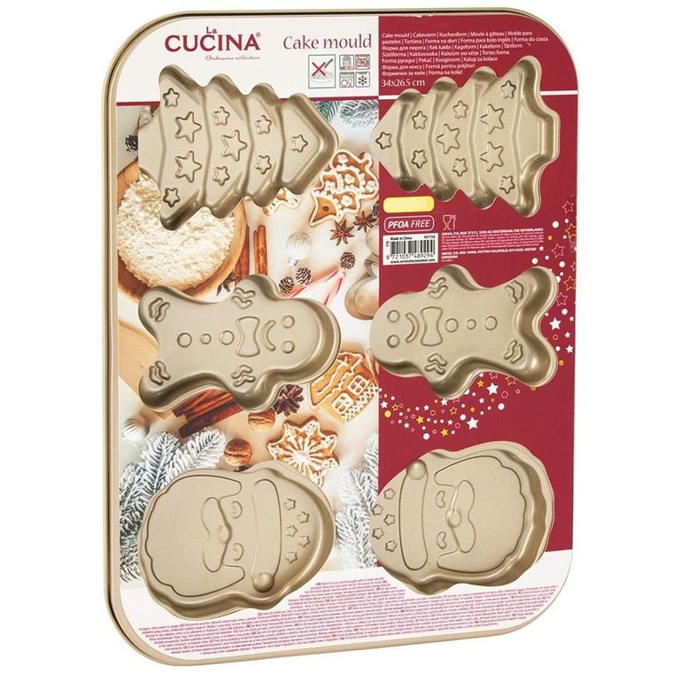 La Cucina, forma do ciastek, stalowa, 35-26,5 cm