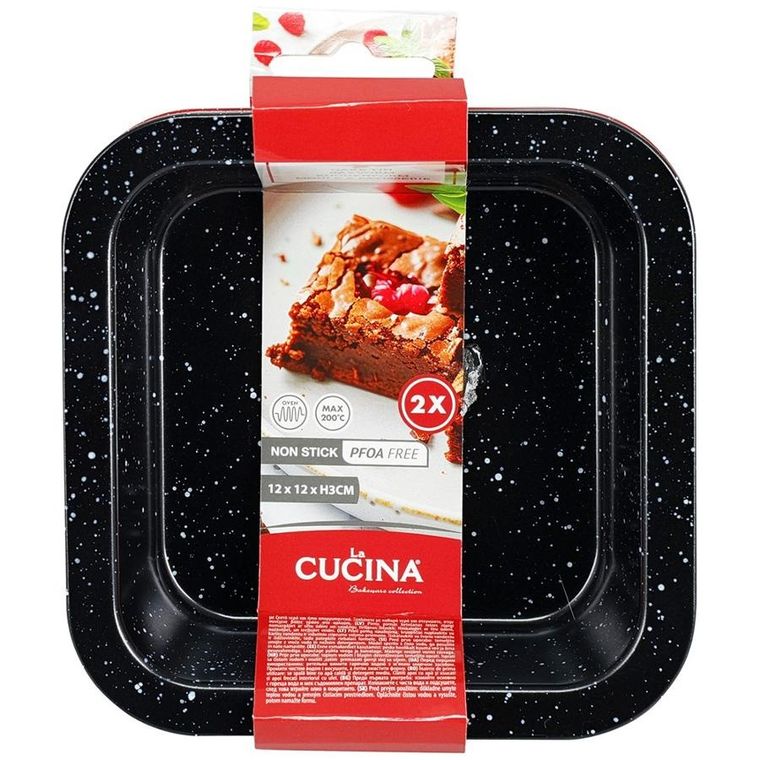 La Cucina, forma do pieczenia, granitowa, 12-12 cm, 2 szt.