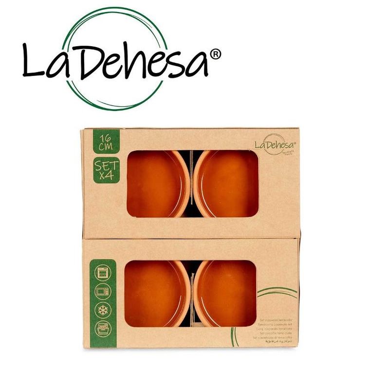 La Dehesa, naczynia gliniane, miski ze szkliwionym wnętrzem, brązowe