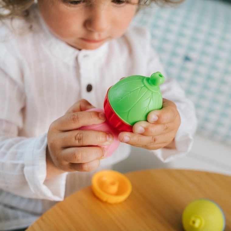 Lalaboom, Kulko-klocki sensoryczne, zestaw, 48 elementów