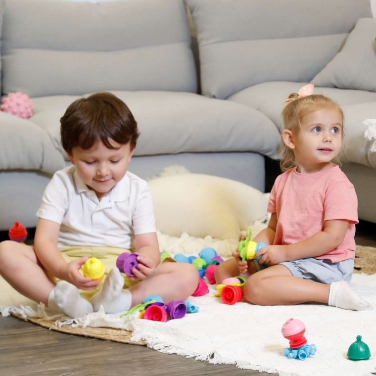 Lalaboom, Kulko-klocki, zestaw sensoryczny, 36 elementów