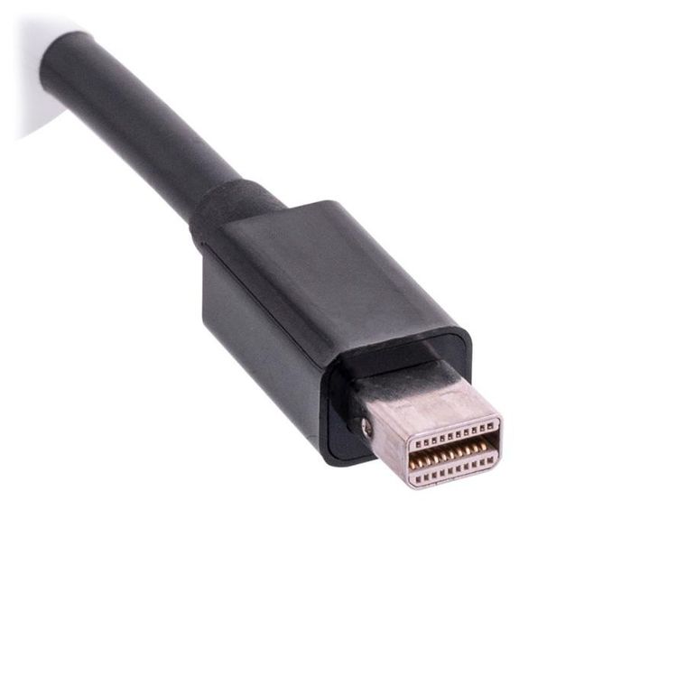Lanberg, adapter, AD-0006-BK, Mini DisplayPort M - D-Sub, VGA F, 0,20m, czarny