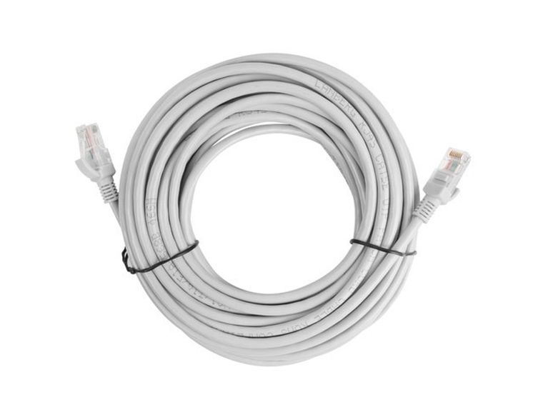 Lanberg, patchcord, UTP, PCU5-10CC-1000-S, RJ45 - RJ45, 10m, UTP, kat. 5e, szary