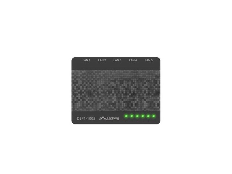 Lanberg, switch, DSP1-1005, 5x 10/100/1000Mbps