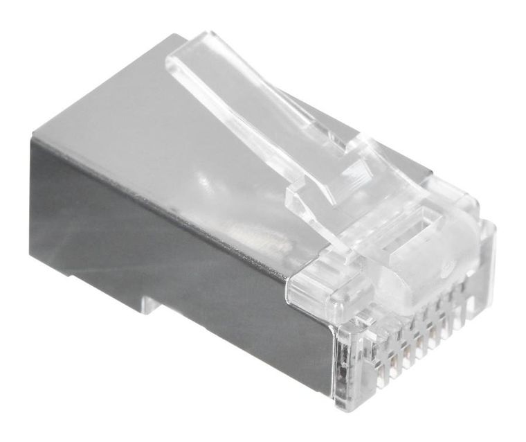 Lanberg, wtyk sieciowy, przelotowy, RJ45 (8P8C) KAT.5E FTP, 100 szt., PLS-5000EZ