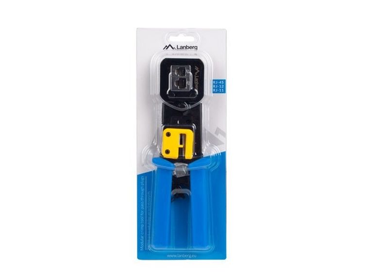 Lanberg, zaciskarka wtyków, RJ45 RJ12, RJ11, NT-0204
