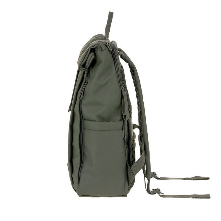 Lassig, Green Label, Rolltop Up Backpack, plecak dla mam z akcesoriami, Olive