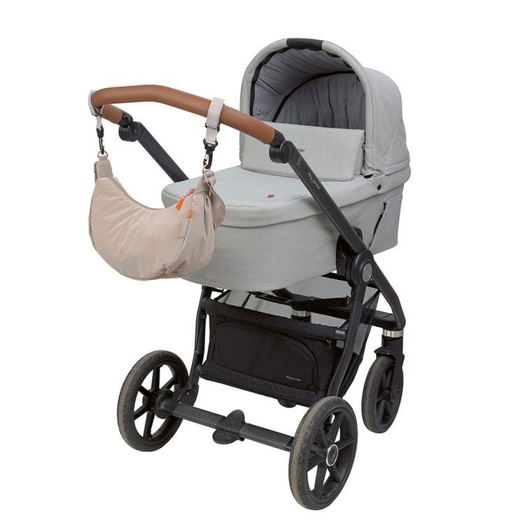 Lassig Green Label, Stretch Up Bum Bag, torba do wózka dla mam, beige