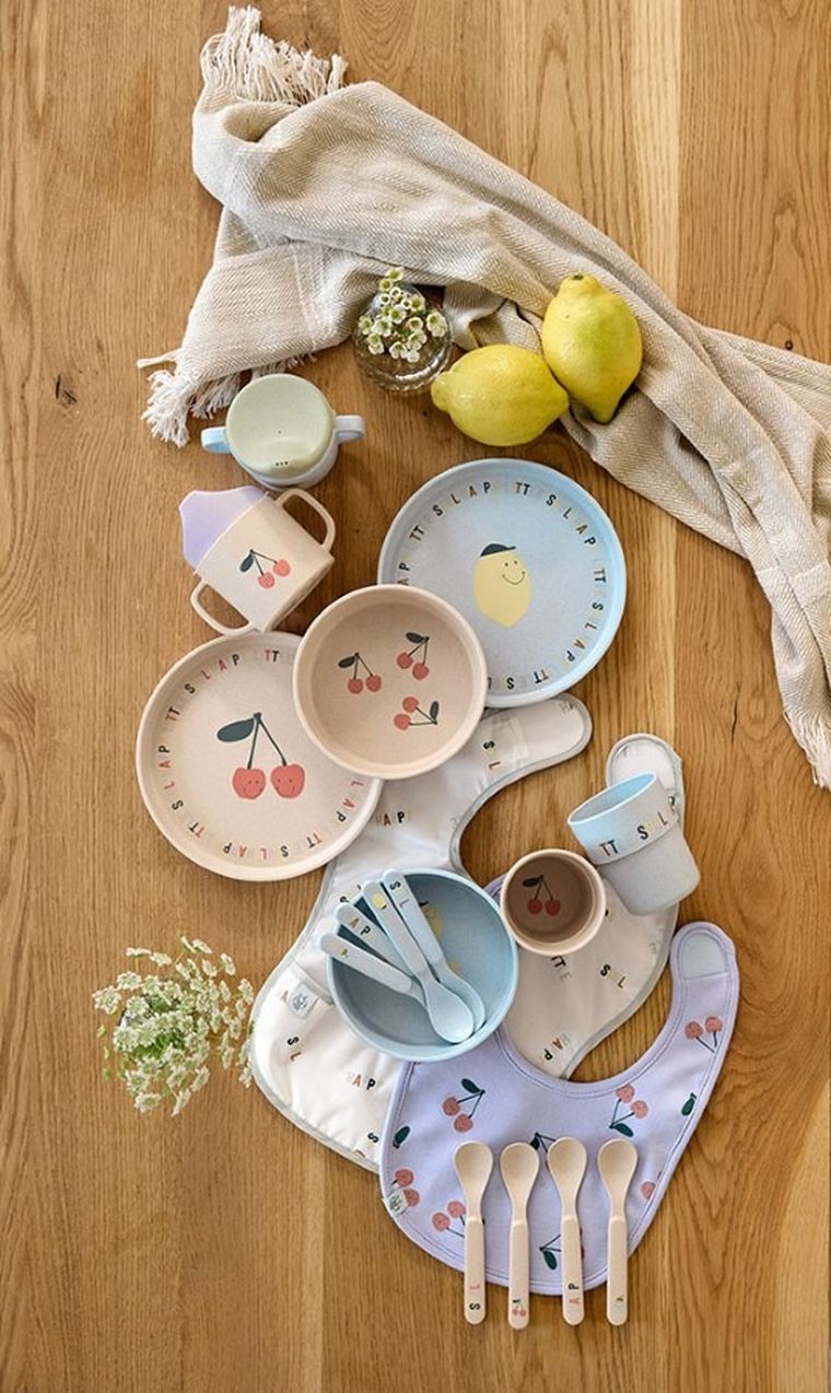 Lassig, Happy Fruits Lemon, komplet naczyń dla dzieci