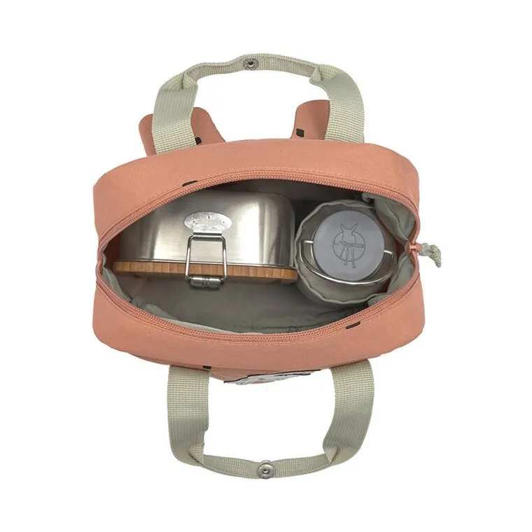 Lassig, Happy Prints, plecak dla przedszkolaka, kwadratowy, karmelowy