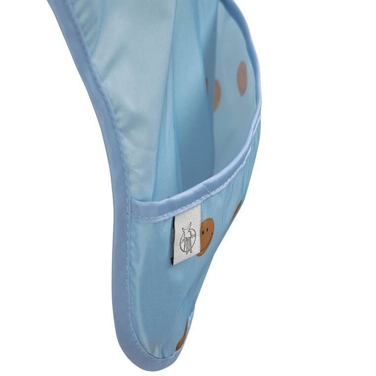 Lassig, Happy Rascals Smile, zestaw śliniaków wodoodpornych, Sky Blue, 6m+