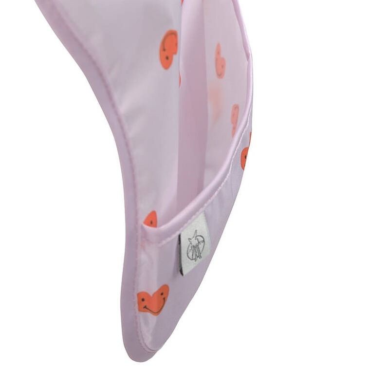 Lassig, Happy Rascals, zestaw śliniaków wodoodpornych, Heart Lavender, 6m+