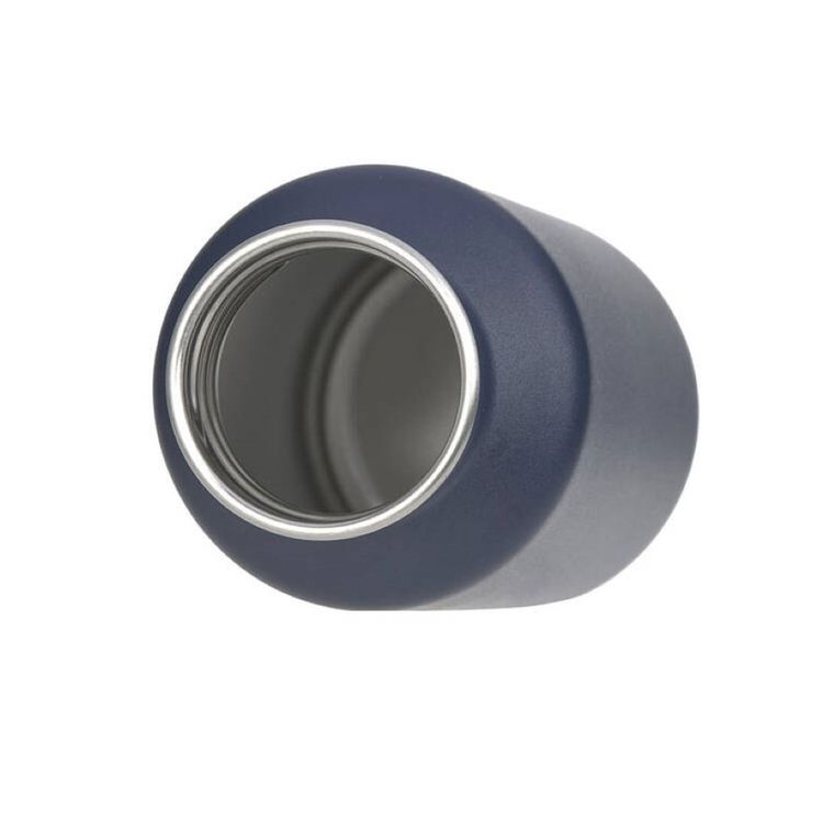 Lassig, Little Gang Smilebidon ze stali nierdzewnej z ustnikiem i uchwytem, 500 ml, navy