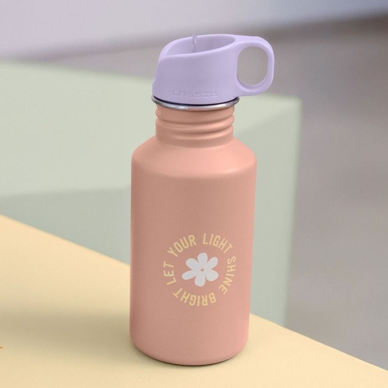 Lassig, Pattern Party, bidon ze stali nierdzewnej, Rose/Lilac, 500 ml