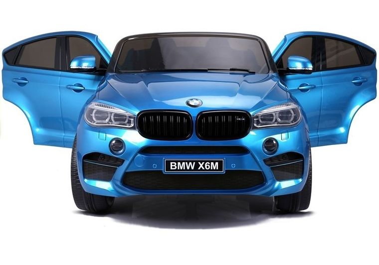 Lean Cars, BMW X6M, pojazd na akumulator, niebieski lakierowany