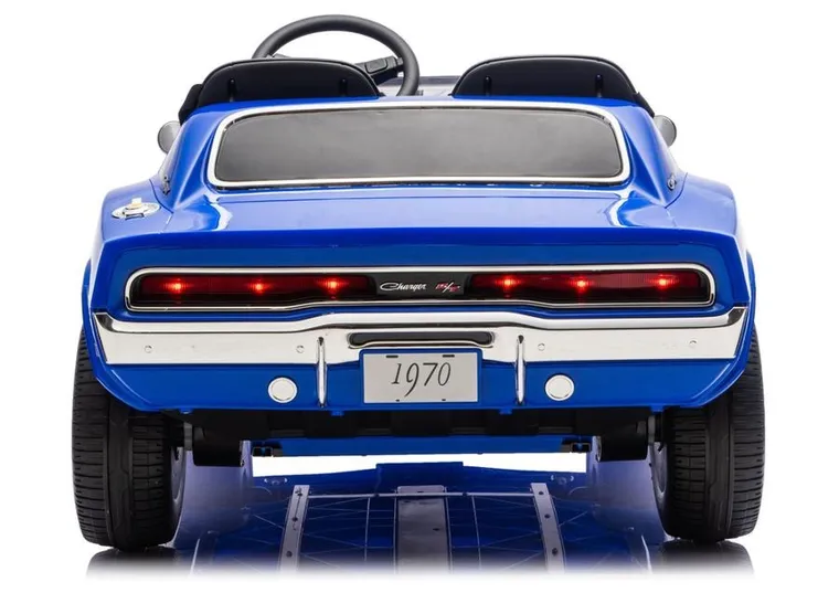 Lean Cars, Dodge Charger R/T, pojazd na akumulator, DLS-K12 24V7Ah, niebieski