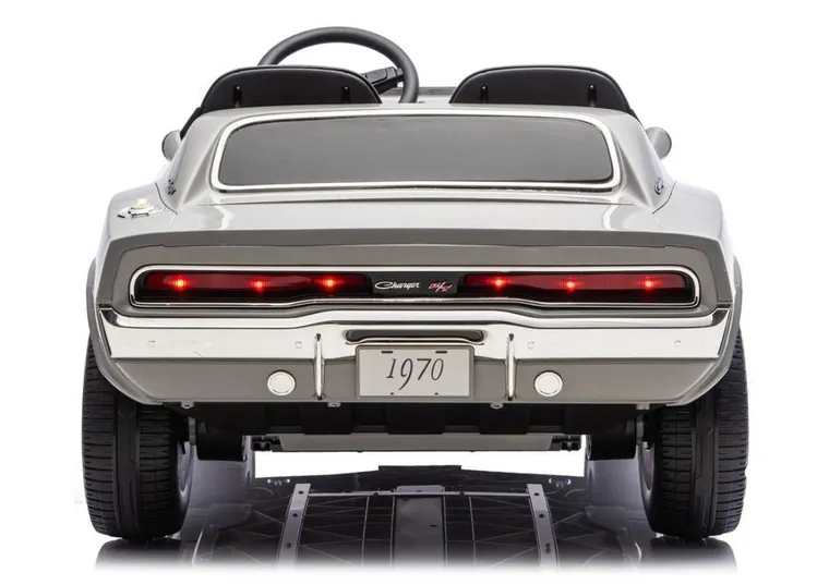 Lean Cars, Dodge Charger R/T, pojazd na akumulator, DLS-K12 24V7Ah, szary