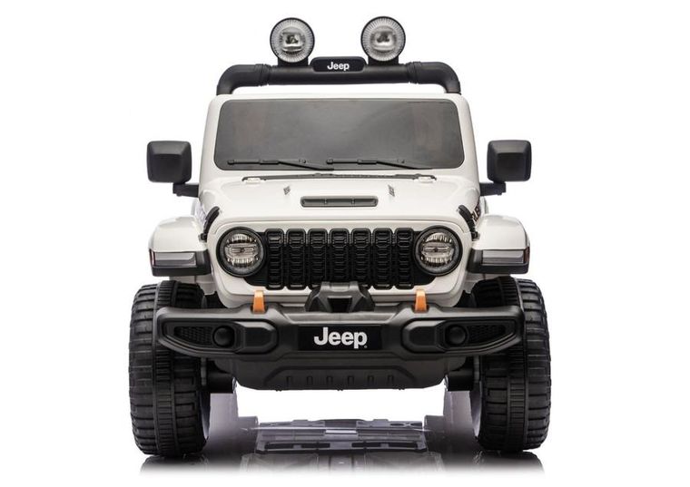 Lean Cars, Jeep Rubicon, pojazd na akumulator 4-4, DK-JWR556 4-200W 24V, biały