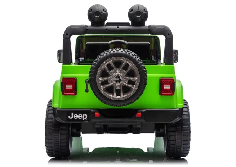 Lean Cars, Jeep Rubicon, pojazd na akumulator 4-4, DK-JWR556 4-200W 24V, zielony