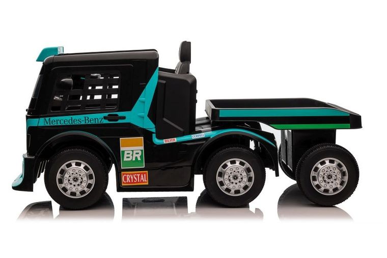 Lean Cars, Mercedes-Benz, pojazd na akumulator z naczepą, niebieski