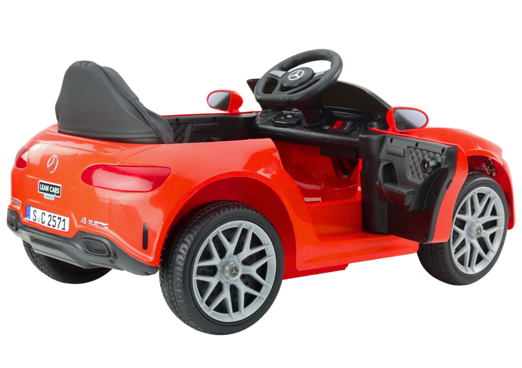 Lean Cars, Mercedes, pojazd na akumulator, KL-1666-1, czerwony