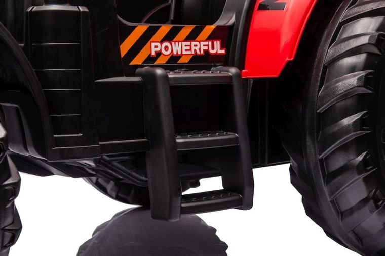 Lean Cars, traktor, pojazd na akumulator, A011 24V, czerwony