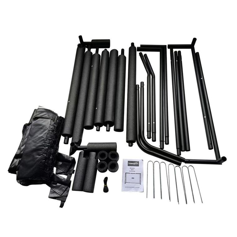 Lean Sport, bramka piłkarska przenośna dla dzieci, metalowa, 300-200-120 cm