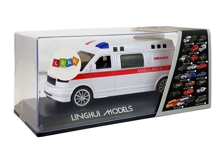 Lean Toys, ambulans z napędem i dźwiękiem