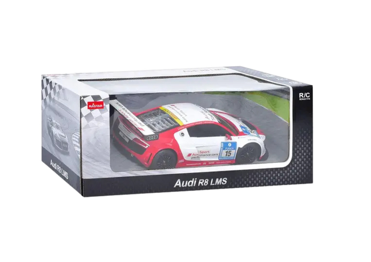 Lean Toys, Audi R8 LMS, pojazd zdalnie sterowany, 1:24, biały
