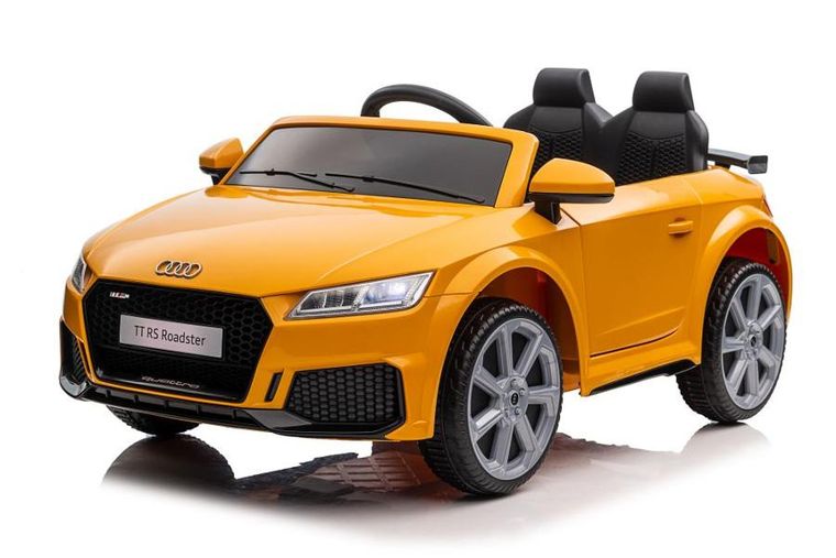 Lean Toys, Audi TT RS, pojazd na akumulator, żółty