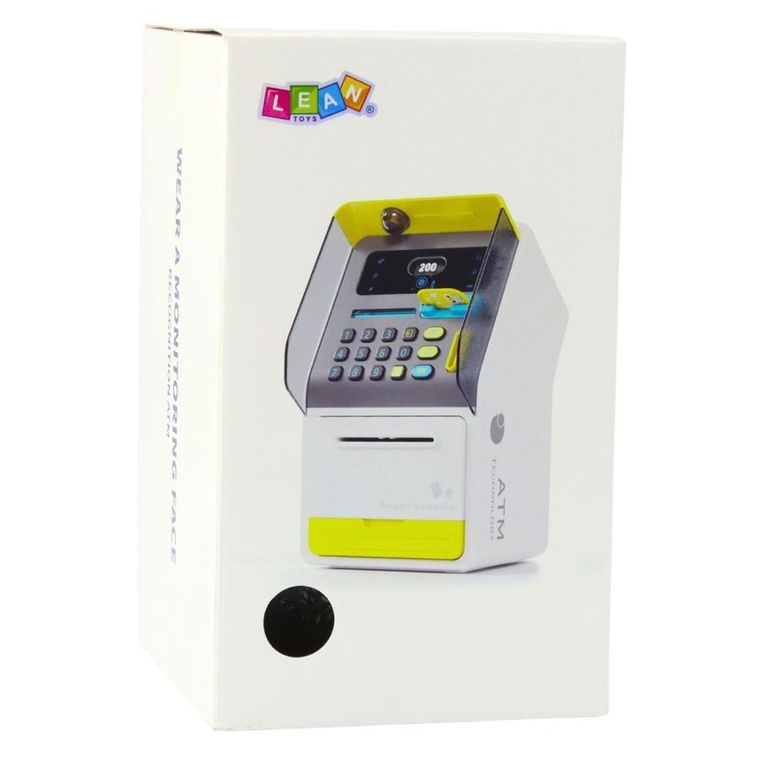 Lean Toys, bankomat, skarbonka, różowy