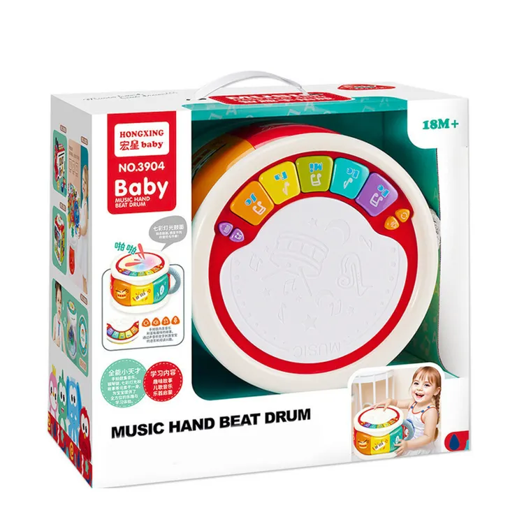 Lean Toys, bębenek interaktywny, instrument edukacyjny
