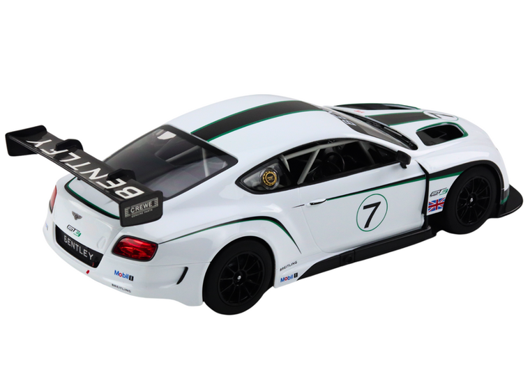 Lean Toys, Bentley Continental GT3, pojazd zdalnie sterowany, 1:14, biały