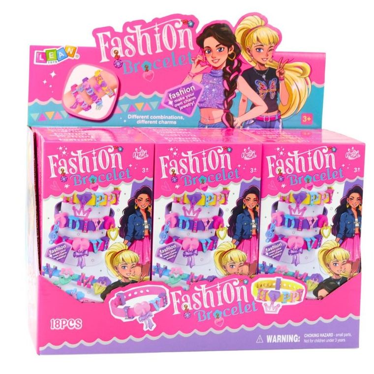 Lean Toys, bransoletki DIY, zawieszki wzory litery