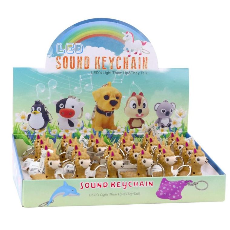 Lean Toys, brelok do kluczy, latarka, lama LED