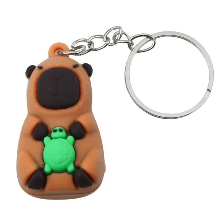 Lean Toys, brelok zawieszka, Kapibara z żółwiem, 1 szt.