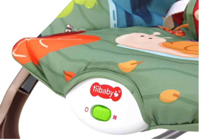 Lean Toys, bujaczek 2w1, wibracja i dźwięk, lisek