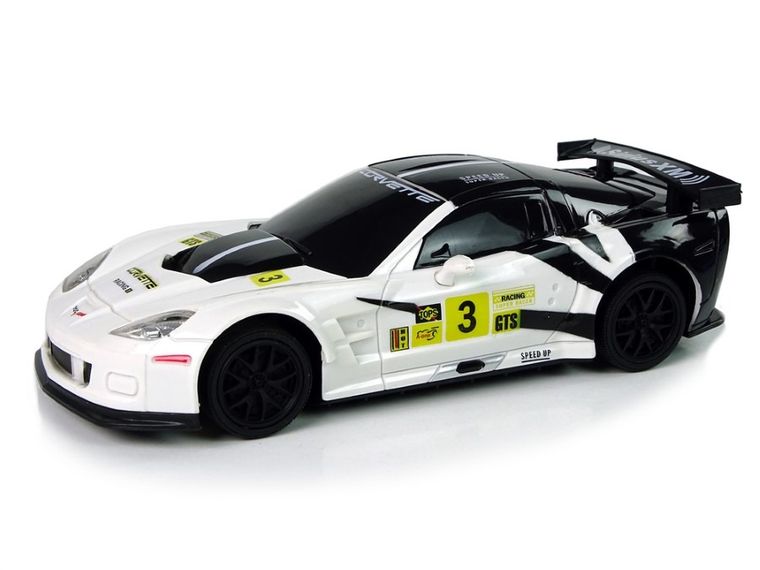 Lean Toys, Corvette C6.R, pojazd zdalnie sterowany, biały, 1:24