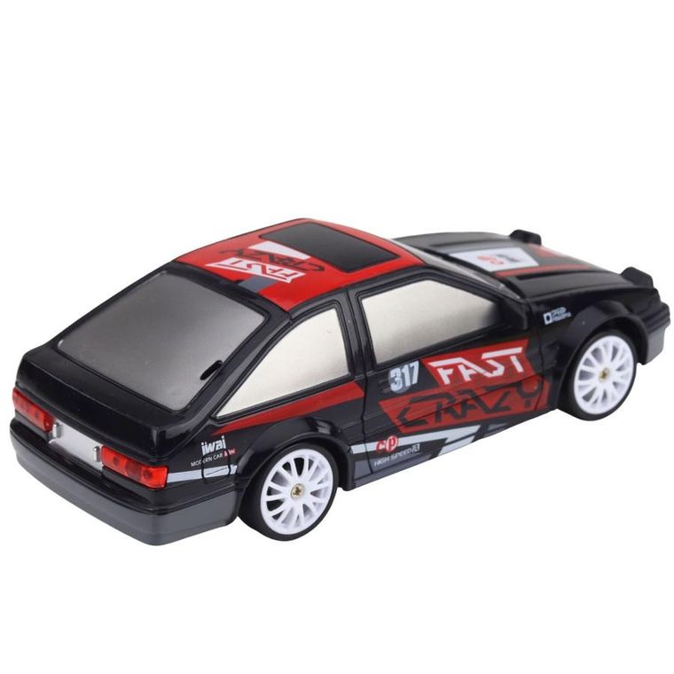 Lean Toys, coupe, pojazd do driftu zdalnie sterowany, czarny, 1:24