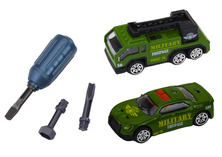 Lean Toys, czołg wojskowy, pojazd do skręcania, niebieski