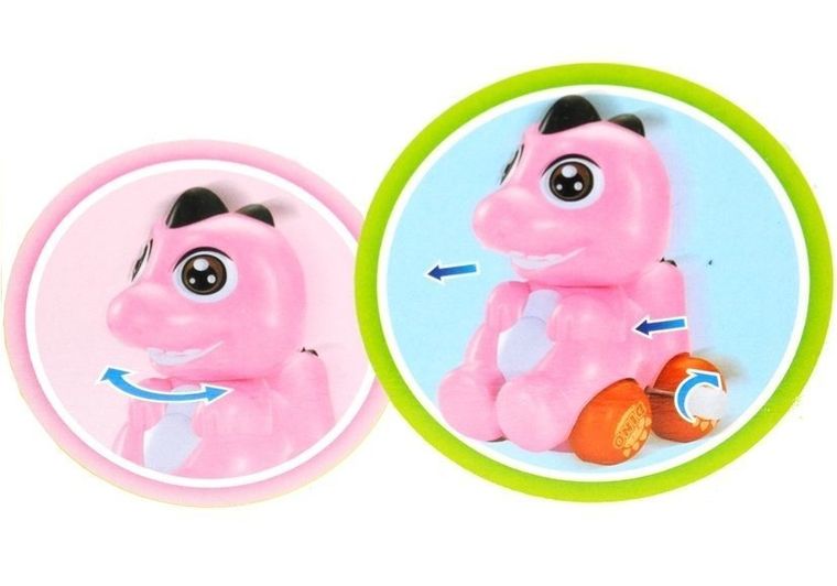 Lean Toys, dinozaur w jajku, pojazd nakręcany