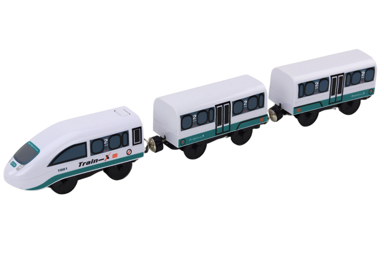 Lean Toys, drewniany pociąg z akcesoriami