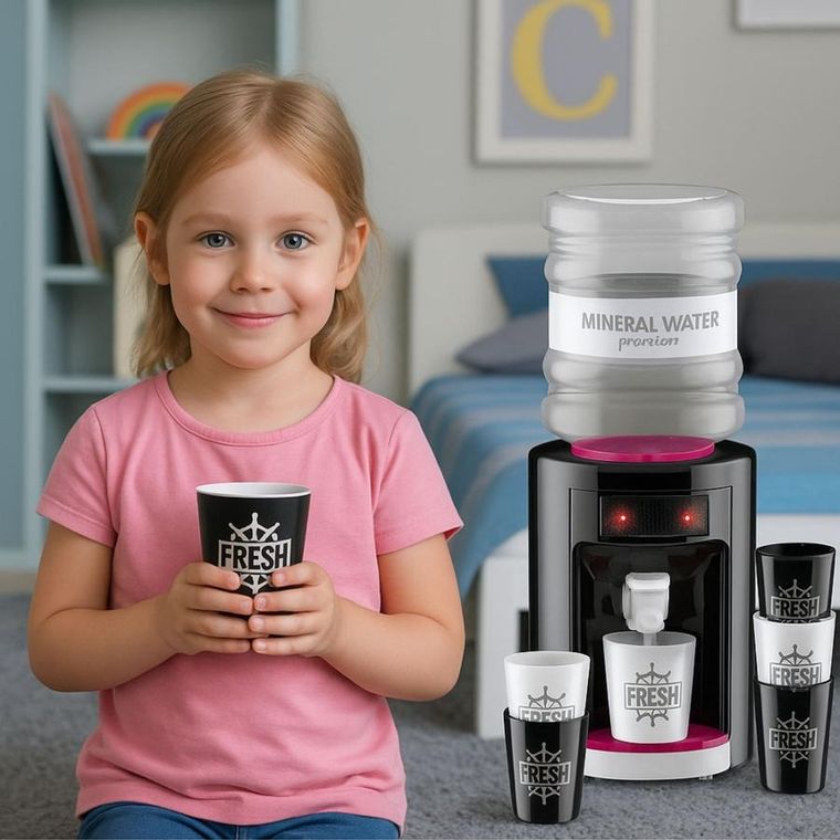 Lean Toys, dystrybutor do wody z kubeczkami, interaktywny