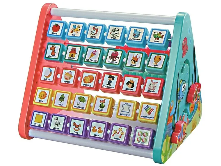 Lean Toys, Edukacyjna półka: trójkąt, liczydło, litery