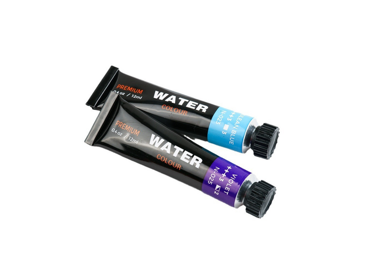 Lean Toys, farby akrylowe w tubce, 12 kolorów