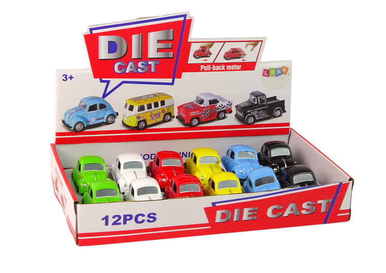 Lean Toys, garbus, metalowy pojazd z napędem frykcyjnym, 1 szt.