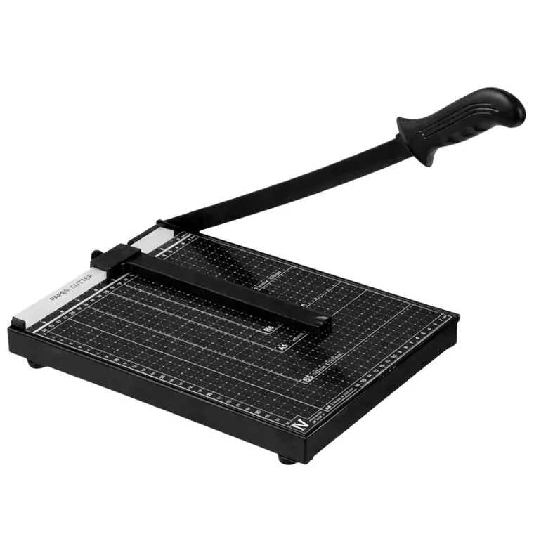 Lean Toys, gilotyna do papieru A4, metalowa, czarna