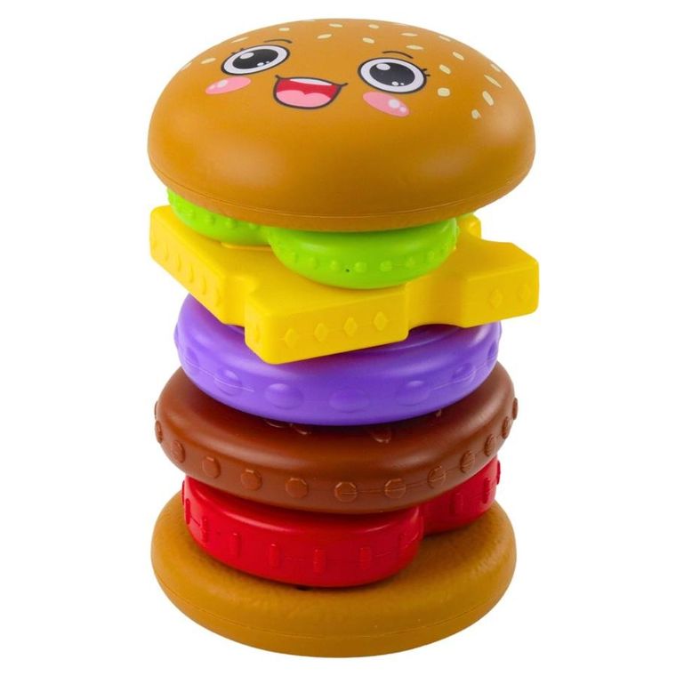 Lean Toys, hamburger, piramida, 7 elementów
